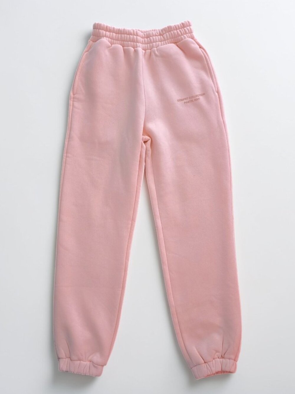 SOLD---Comfrt Pastel Sweatpants in Bubblegum Pink Oversized Unisex Size XS NWT - Picture 2 of 10